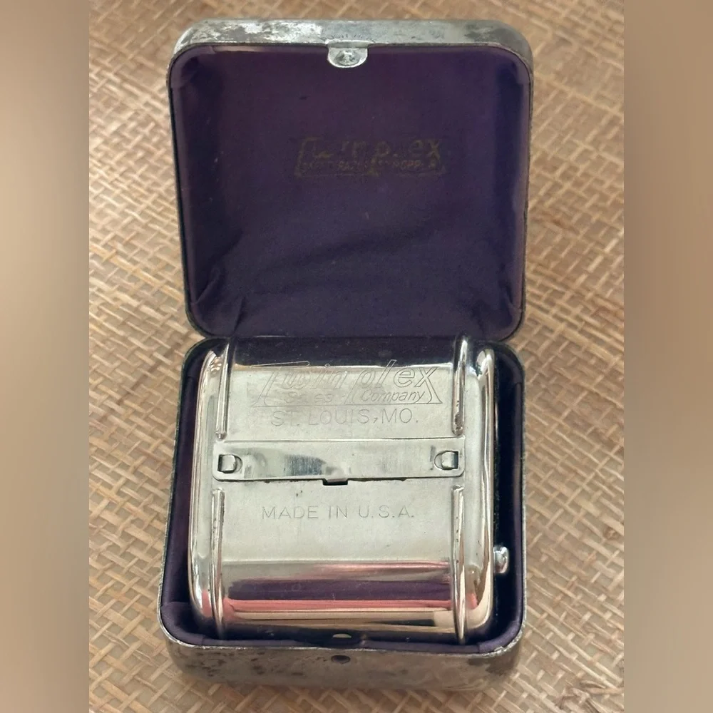 Twinplex Safety Razor Stropper Vintage Men's Razor Case 1915 Patent